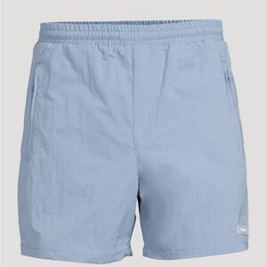 HELMUT LANG MEN'S AIRY LOGO POLYAMIDE-BLEND SWIM SHORTS
